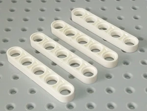LEGO Technic Balken dünn 1x5 Loch [32017] weiß x4 - Bild 1 von 5