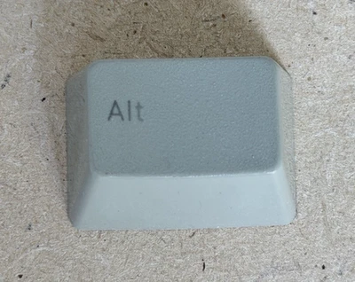 Tapa de teclas ALT guijarro con texto negro deshilado tapa de teclado IBM modelo M **LEER** Foto 1 de 4