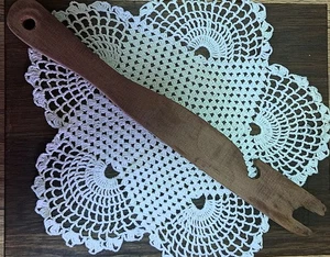 11"L. PRIMITIVE RUSTIC WOODEN OVEN RACK PULL/PUSH KITCHEN TOOL - Picture 1 of 1