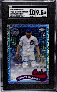 95/199 2024 Topps Shota Imanaga RC Auto Chrome '89 Design T89CU-SI Cubs SGC 9.5 - Bild 1 von 2