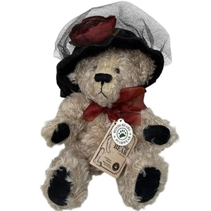 Vintage Boyds Bears Mohair Collection Teddy Bear Jointed Artist Bear W/ Hat Tag - Picture 1 of 10