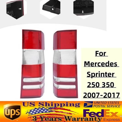 Pair Red Tail Light For Mercedes Benz Sprinter 2500 3500 2007-2017 L+R Rear Lamp - Image 1 of 4