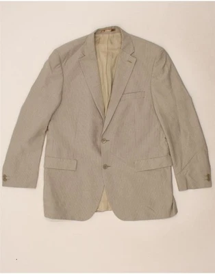 PIERRE CARDIN Mens Regular Fit Blazer Jacket IT 52 XL Beige Pinstripe CN05 - Image 1 of 3