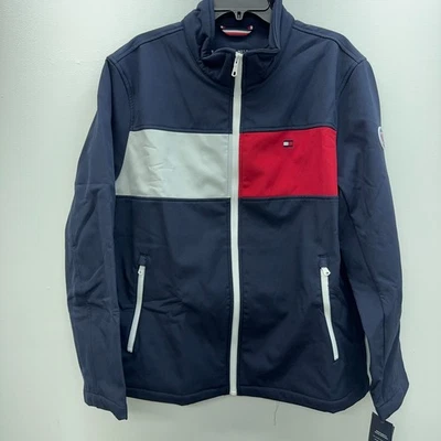 Tommy Hilfiger Active Soft Shell Jacket Navy Blue Men's Size XL New - Image 1 of 4