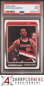 1988 Fleer #93 Kevin Duckworth RC Trail Blazers PSA 9 - Bild 1 von 3