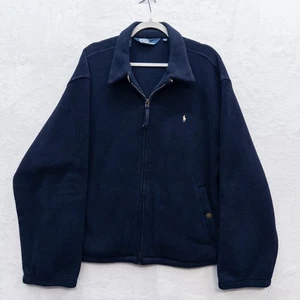 Polo Ralph Lauren Polartec Fleece Zip Collared Sweatshirt Navy Blau XL - Bild 1 von 3