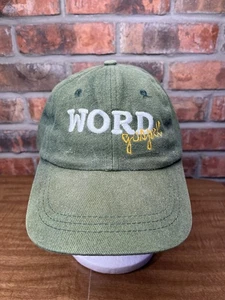Sombrero bordado Palabra Evangelio fe cristiana hebilla correa verde KC gorra - Imagen 1 de 7
