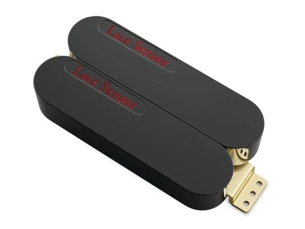 Pastilla Humbucker con sensor de encaje posición de puente doble - negra/roja Foto 1 de 1