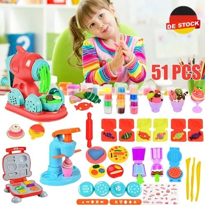 Knete Set Knetwerkzeug für Kinder, DIY Knete Zubehör Kitchen Creations Eismaschi - Bild 1 von 4