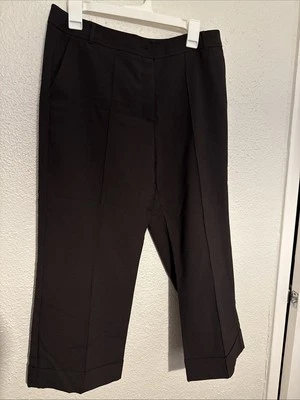 New York & Company Womens 10 Average Pants Brown Stretch - Image 1 of 4