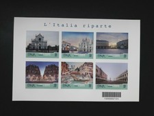 2021: Italia Repubblica - Foglietto ITALIA RIPARTE - Tiratura limitata .