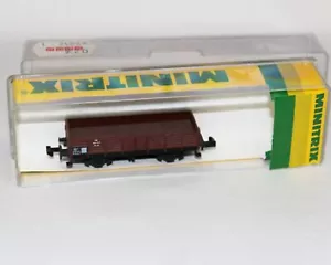 De colección Minitrix 3251 Estaca Lado Coche Plano Escala N Modelo Vagón de Tren Marrón - Imagen 1 de 3