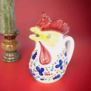 Vintage Arabesco Deruta Italien Hahn Krug 9 Zoll Provinz Cottagecore  - Bild 1 von 11