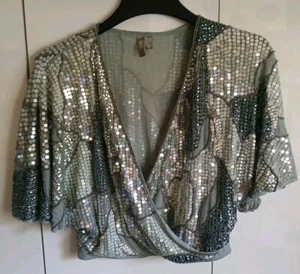 Beautiful ASOS Sequen Blouse US Size 6 - Picture 1 of 6