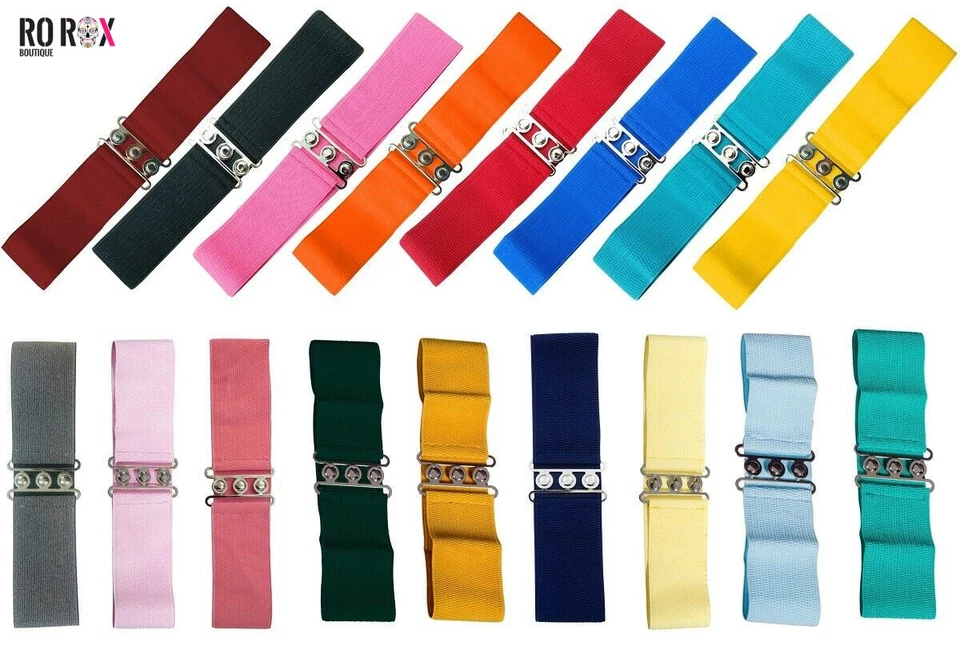 Banned 1950s Nurse Belt for Women - Ladies Classic Elasticated Vintage Waistband