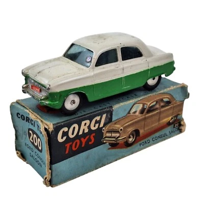 Corgi Toys 200 Ford Consul sedã fundido na caixa vintage - Imagem 1 de 4