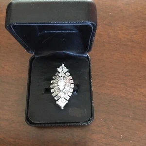 HSN J. Cooper “Dutchess” BEAUTIFUL Marquis CZ Ring Sz. 7 - Picture 1 of 7