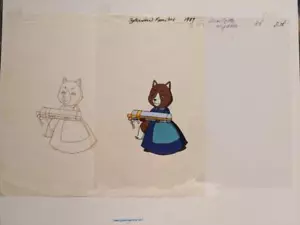 Sylvanian Families 1987 Scarlette Slydale B25 original hand painted production c - Picture 1 of 2