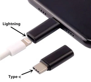 Lightning zu Typ C Adapter 8-Pin Lightning Buchse auf USB-C Stecker iPhone iPad - Bild 1 von 4