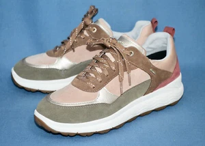 GEOX RESPIRA Womens Spherica 4x4 ABX Waterproof Trainer Size 10 Musk/Old Rose - Picture 1 of 6