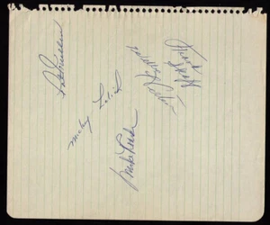 1965 Detroit Tigers Autographed Sheet Horton Lolich Frank Skaff Mullin Roarke - Picture 1 of 1