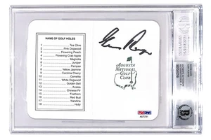 Gary Player signed Masters Scorecard 3x Masters Champion autographed BAS Beckett - Picture 1 of 2