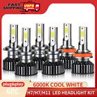 For Mercedes Ml320 Ml350 Ml500 Ml55 Led Headlight Fog Light Bulbs 6000K Combo