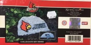 University of Louisville Key Holder Yard Art Fake Rock - Picture 1 of 1