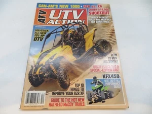 ATV UTV ACTION Magazine December 2012 KFX450 / Can-Am 1000 / RZR / Quads - Imagen 1 de 6