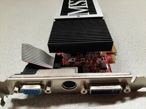 MSI NVIDIA NX8400GS-TD256EH GS8400 256MB DDR2 VGA DVI TV-Out passive Grafikkarte - Bild 1 von 3