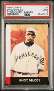 BINGO DEMOSS Rare 1990 Negro League Baseball Card PSA 9 - Picture 1 of 1