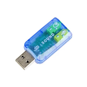 USB Sound Card Virtual 5.1CH Stereo Audio Headphone Microphone External Adapter - Picture 1 of 8