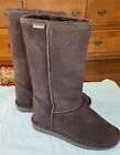 Bearpaw Suede Boots Emma Tall Women's 5 Chocolate Brown 