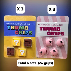Großhandel Bulk Wiederverkäufer 6er Set (insgesamt 24) Switch Daumengriffe für Nintendo Swit - Bild 1 von 8