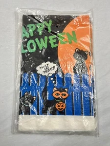 Copritavolo Halloween Vintage C.A. Reed One 52" x 96" gatto dolcetto o trattamento luna - Foto 1 di 6