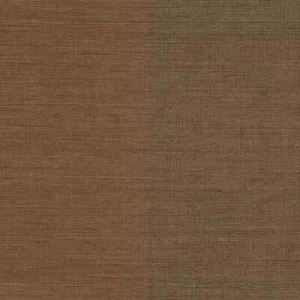 Kenneth James 63-54733 Shangri La Yi Ze Brown Stripe Grasscloth Wallpaper - Picture 1 of 2