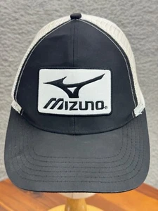 Mizuno Parche Bordado Ajustable Gorra Sombrero Snapback Camionero Poliéster Negro - Imagen 1 de 9