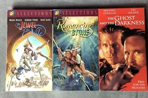 Michael Douglas VHS Tapes - Jewel of the Nile, Romancing the Stone, Ghost & Dark - Picture 1 of 10