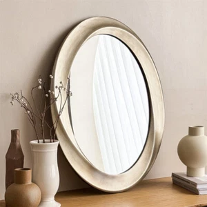 Artloge Vintage Oval Wall Mirror Exquisite Gold Accent Mirror Entryway Decor - Picture 1 of 14