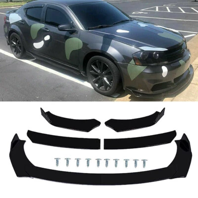 For Dodge Neon Glossy Black Car Front Bumper Chin Lip Spoiler Splitter Body Kit Foto 1 de 4