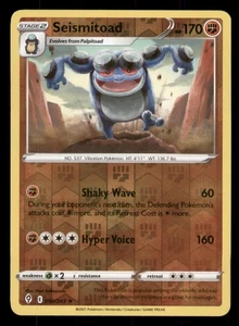 Seismitoad SWSH07: Evolving Skies #090/203 Rare Reverse Holo Pokemon LP - Picture 1 of 2