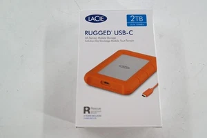 LaCie Rugged USB-C 2TB External Hard Drive Portable HDD - Photo 1/4