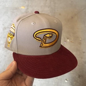 Parche inaugural ala de pana 7 1/2 Hat Club Arizona Diamondbacks 59FIFTY ASU - Imagen 1 de 3