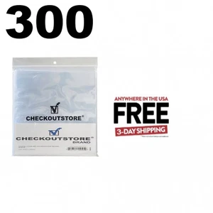 300 Crystal Clear Plastic OPP for 12" Vinyl 33 RPM Records 4 Mil **1-3 DAYS - Imagen 1 de 4