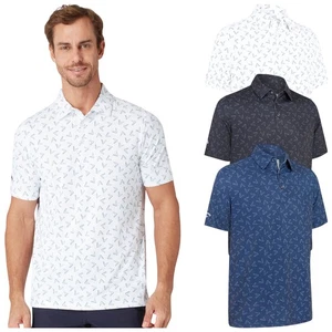 Callaway Herren Poloshirt Chev Print Kurzarm feuchtigkeitsableitend Golf 2025 - Bild 1 von 9
