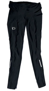 Pearl Izumi Womens XL Leggings Tights Black Unpadded Pull On Cycling Reflective - Picture 1 of 7