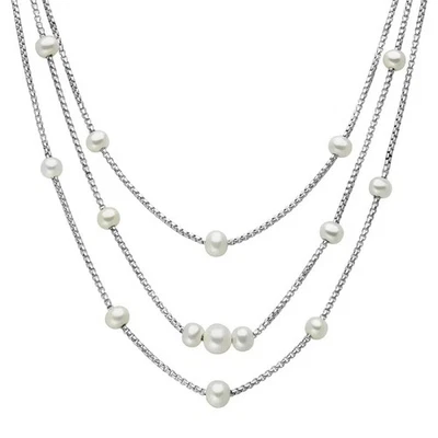 Collana Miluna Donna Argento 925 Multifilo Perle _PCL6626 - Immagine 1 di 2
