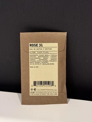 Le Labo • Rose 31 • Eau de Parfum EDP • Muestra de perfume 0,75 ml • Nuevo • Sellado Foto 1 de 3