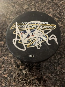 ANDREW BRUNETTE Signed Nashville PREDATORS Official GAME Puck Beckett BAS Auto - Picture 1 of 3