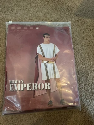 Disfraz Emperador Romano Hauntlook Talla XXL Julio César Toga Rey Bata Foto 1 de 4